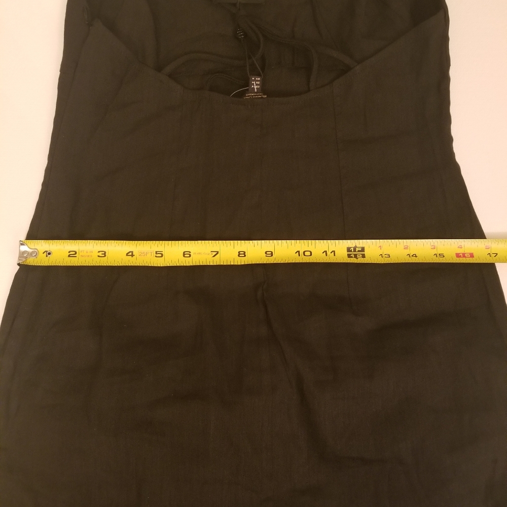 New Massimo Dutti Linen Blend Midi Dress - Picture 9 of 16